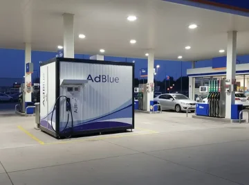 ADBLUE Pump Cabin Model and Features for Use at Gas Stations