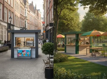 Custom Food Booth Cabins and Vendor Portable Kiosk for Outdoor Use