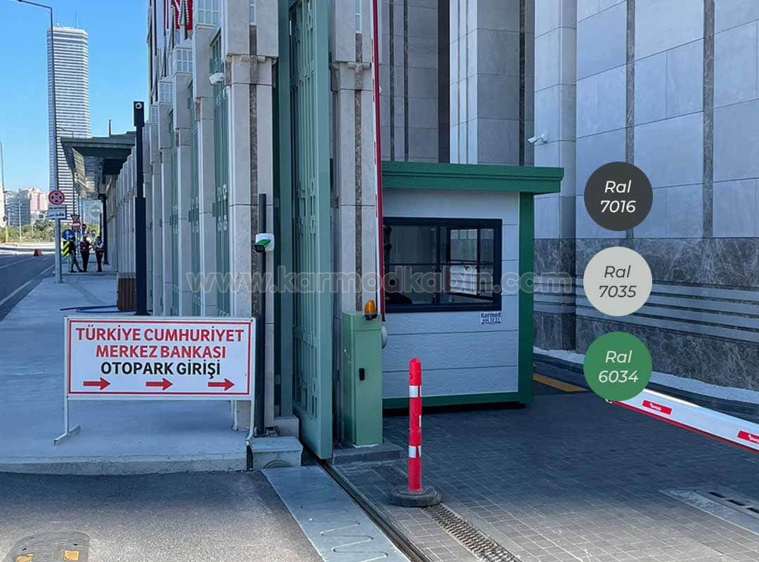Ral Koduyla Boyanabilen MetroCity Güvenlik Kabini