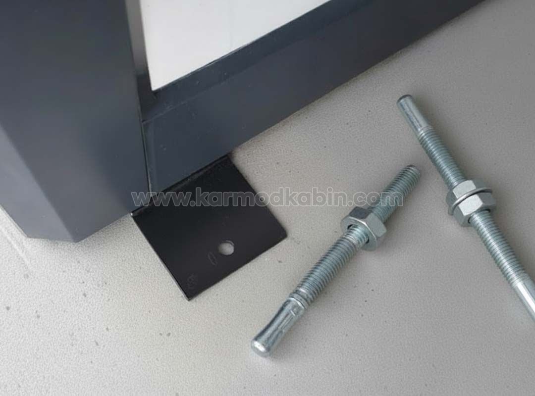 Fixing The Security Cabin and Buffet Cabin To The Floor