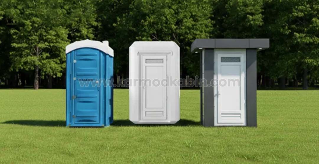 Hygienic Portable Toilet Cubicle Models