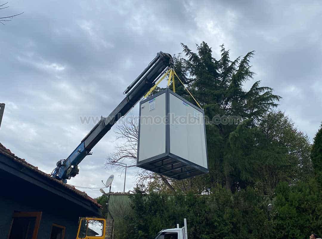 Transporting Security Kiosks with a Forklift