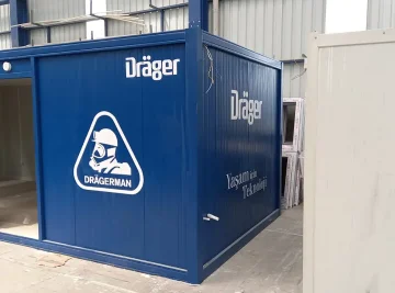 Dräger Firmasının Konteyner Folyo Kaplaması