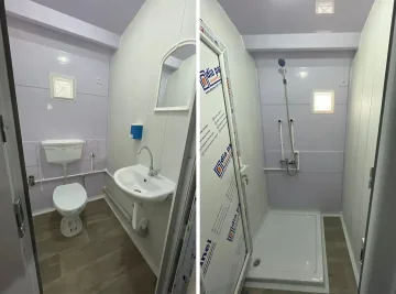 Endüstriyel Yatakhane Kabini WC ve Duş Bölümleri